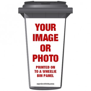 Your Image/ Photo On A Wheelie Bin Sticker Panel